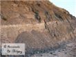 Врямя заката на море, в обрывах возле п. Ильич